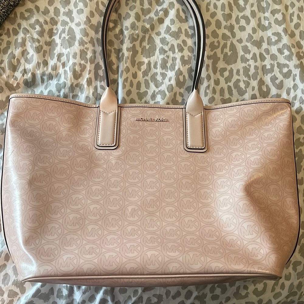 MK Jodie Large Logo Jaquard Tote Bag